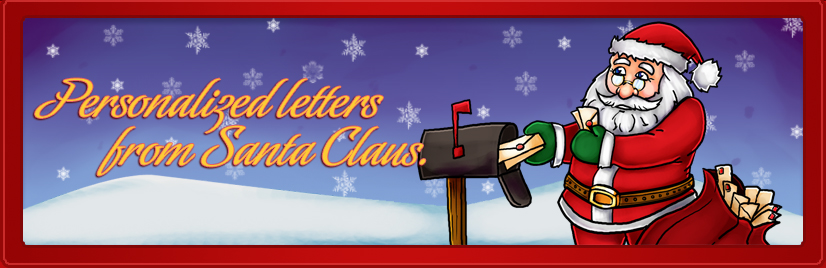 Santa4me.com - get a custom letter from Santa Claus - no two are alike!